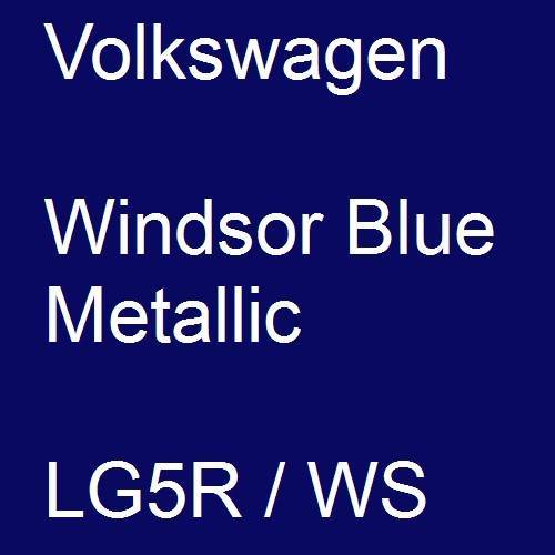 Volkswagen, Windsor Blue Metallic, LG5R / WS.